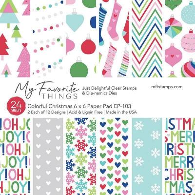 My Favorite Things Colorful Christmas Designpapiere - Paper Pad